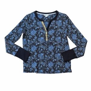 Sundance Thermal Blue Floral Long Sleeve Shirt